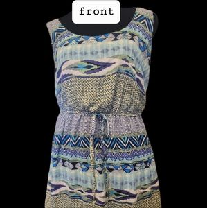 Rue21 Geometric Print Sleeveless Summer Dress Medium